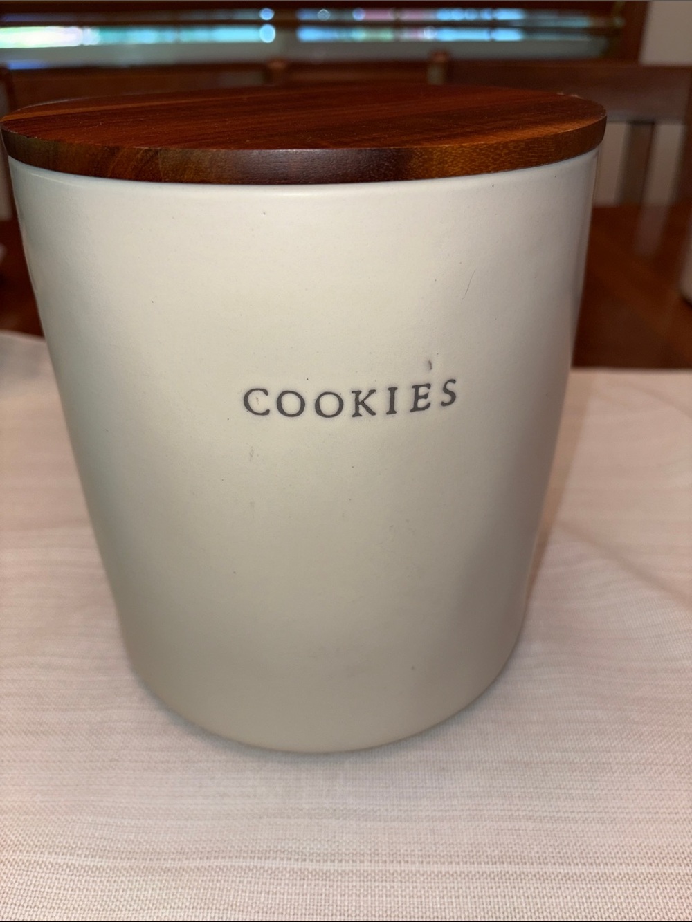 OUT OF STOCK Hearth & Hand Cookies canister w/ wood lid